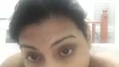 Young and horny girl enjoys with a big dildo