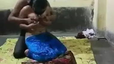 Desi female proud of her XXX natural boobs makes man touch them