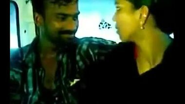 A hot love making inside the car