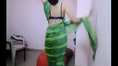 Desi sister in bra and panty exposure on webcam
