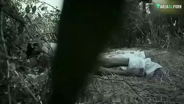 Local hoodlum forced Desi Bhabhi fuck In the jungle she is terrified, XXX clip