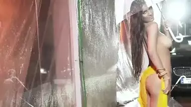 Sexy Bollywood actress’s naked rain dance