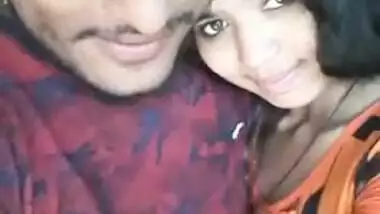 Teen Indian kisses XXX lover holding a camera in hand filming it