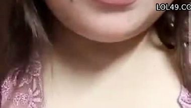 Chubby tanker wife boobs showing at night to lover