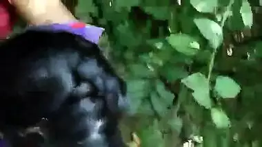 Beautiful girl fucked in jungle by lover