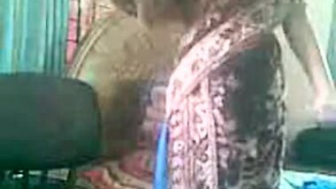 Village aunty recording herself for husband