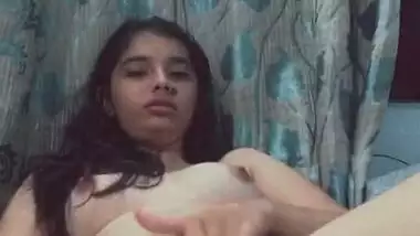 Charming Indian girl masturbating pussy