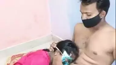 Mask bhabhi handjob and blowjob