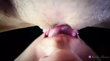 POV Closeup Licking Creamy Pussy and Clit.Real Pulsating Squirt Orgasm