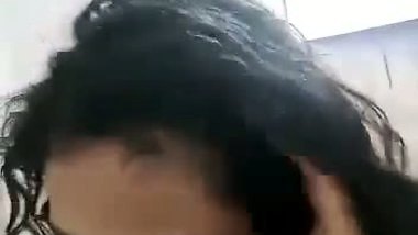 A mallu girl gives an Indian blowjob to her senior