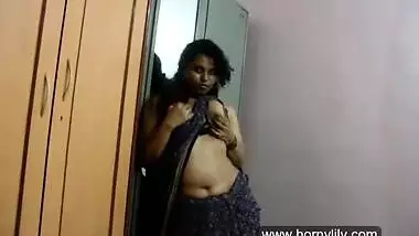 Indian Horny Lily Squeezing Her Boobs
