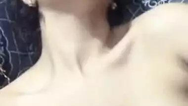 Lonely unsatisfied Desi wife masturbating her pink XXX pussy