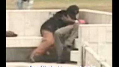 Desi couple in public place
