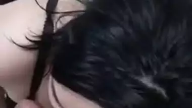 Big boob girl gives a desi blowjob to her lover