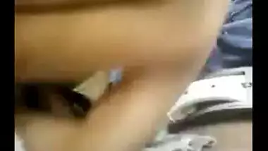 Desi Indian wife gives blowjob to husbandâ€™s friend in car