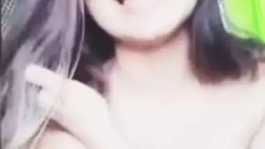 Porn video is short but spectators can still admire Desi cutie's tits