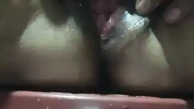 Village wife selfie naked boobs and hairy pussy show