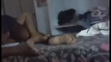 girl having sex while another lover under bed