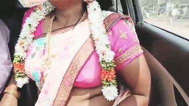 Indian sexy saree bhabi car romance Telugu dirty talks.