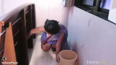 Big Boobs Tamil Maid With Cleaning House While Getting Filmed Naked In Indian Desi Porn