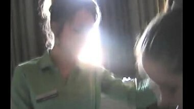 Lucky Guy Gets A Blowjob From 2 Girls