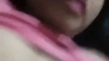 Horny Girl Pressing Boobs Hard