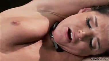 Gimp anal fucks bound MILF trainee