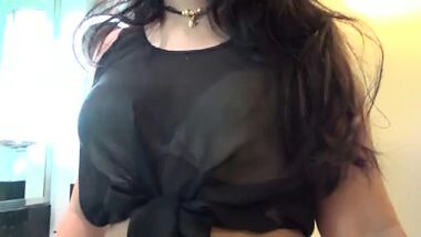 Desi Booty in White Shorts Taking Indian Cock Deep Inside In Bathroom