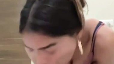 Hot Wife Giving a Blowjob to Her Lover
