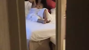 Desi Wife Teasing Room Service