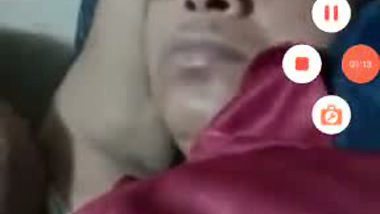 Old man enjoys a nude video call with another couple