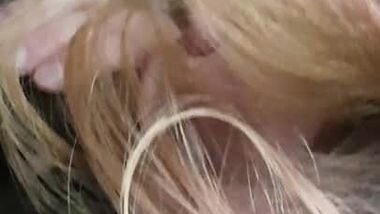 Blonde sucking an indian cock