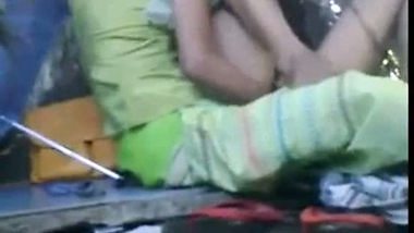 Two lesbian girls fingers each other in the public place