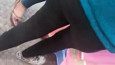 Indian Beauti IN Black Tight Jeans Ass, Butt 