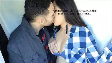 british indian couple passionate kissing