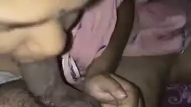 Chubby housewife sucking jock of her pervert spouse