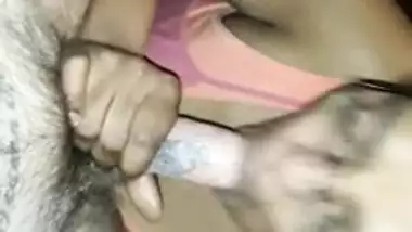 Arabian girl sucking white dick