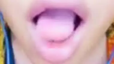 Wet pussy GF masturbating during video call sex