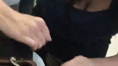 Desi milf taking out dick and sucking after dancing for lover