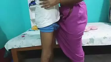 Husband thrusts XXX pecker into Desi wife's twat after stripping her