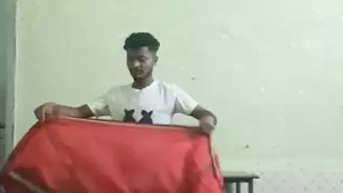 Local sex video of an 18-year-old girl fucking with BF