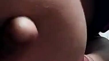 Enjoying the big boobs of my elder sister