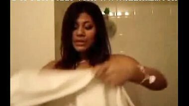 Ebony Girl In Bathroom