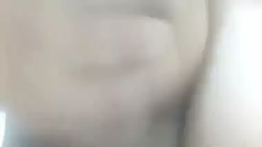 Hot Brown Girl Playing With Boobs And Sucking Nipples