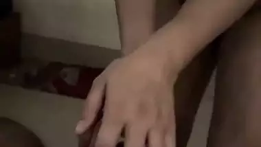 Girlfriend touching dick of hairy college professor
