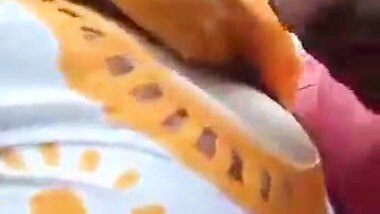 Sucking Boobs Of Desi Maid In Garden