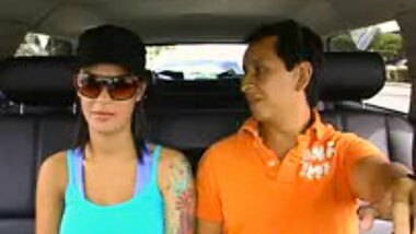 Sexy brunette enjoys blind date