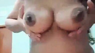 Indian wife big boobs show for secret lover