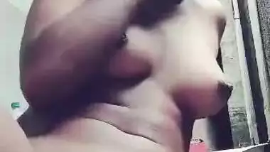 Cute Desi girl fingering and tasting pussy juice