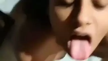 Horny girl takes her lover’s Indian cum in mouth